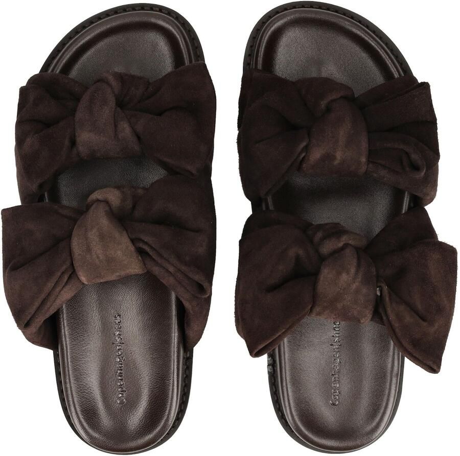 Copenhagen Shoes suède slippers donkerbruin - Foto 7