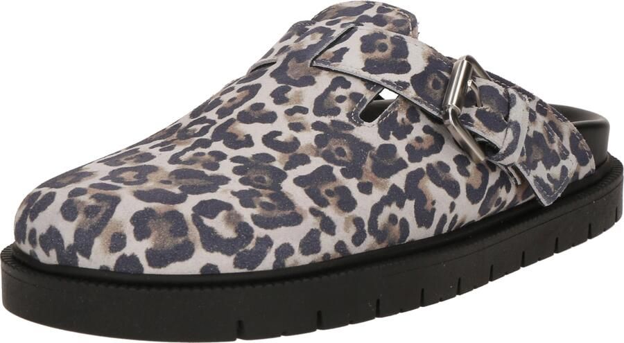 Copenhagen Studios Clogs '700' crème brokaat donkerbruin