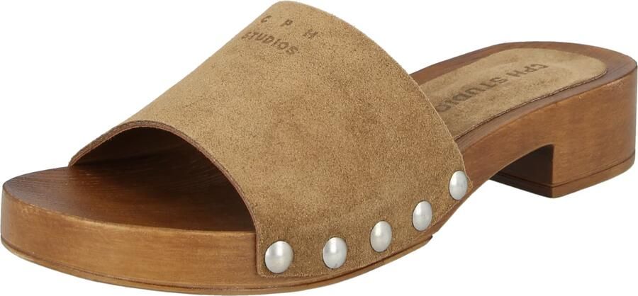 COPENHAGEN STUDIOS Muiltjes Dames Cph798 Maat: 37 Materiaal: Suède Kleur: Camel - Foto 6