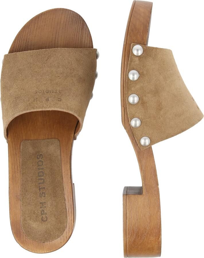 COPENHAGEN STUDIOS Muiltjes Dames Cph798 Maat: 37 Materiaal: Suède Kleur: Camel - Foto 7