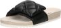 Copenhagen Studios Zwarte Gewatteerde Slide Sandalen Black Dames - Thumbnail 4