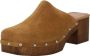 Copenhagen Shoes Veloursleren Klompen met Elegante Studs Brown Dames - Thumbnail 4