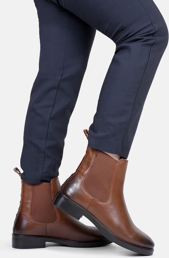 Crickit Chelsea boots ' ALEXIA ' cognac