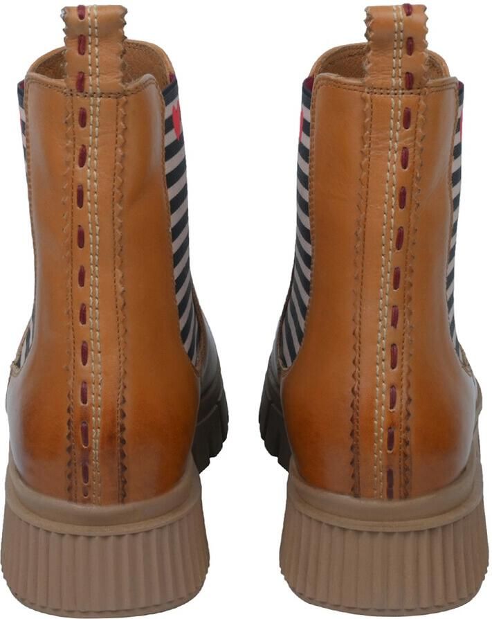 Crickit Chelsea boots 'NAELLE' cognac gemengde kleuren - Foto 5