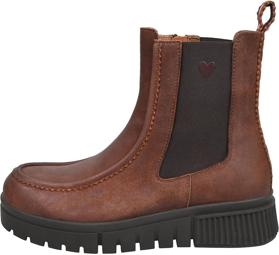Crickit Chelsea boots 'Uldina' donkerbruin - Foto 2
