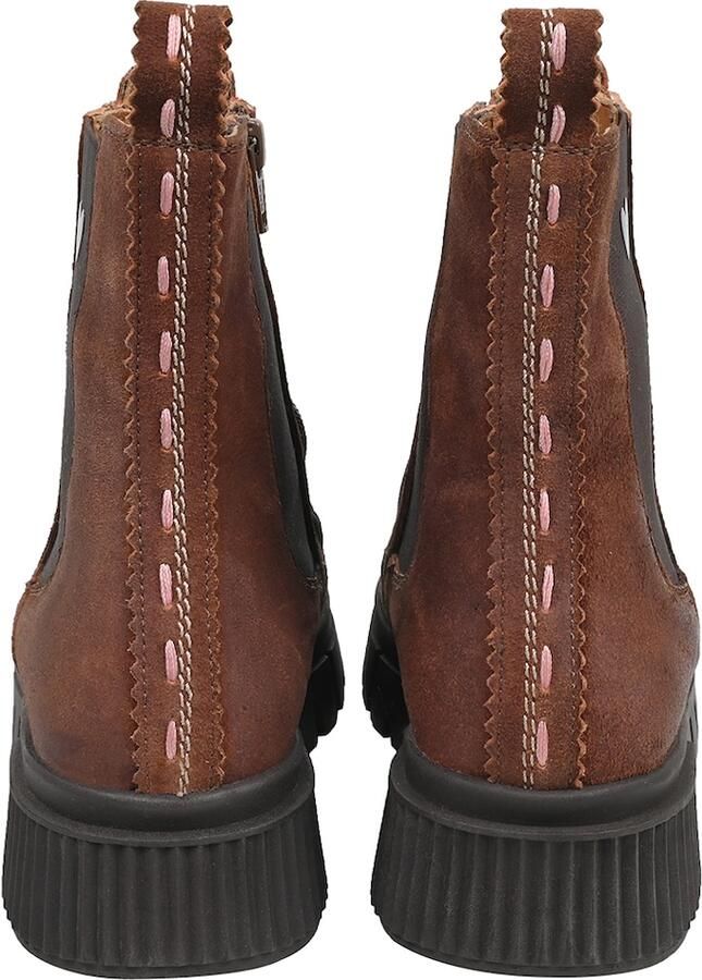 Crickit Chelsea boots 'Uldina' donkerbruin - Foto 5