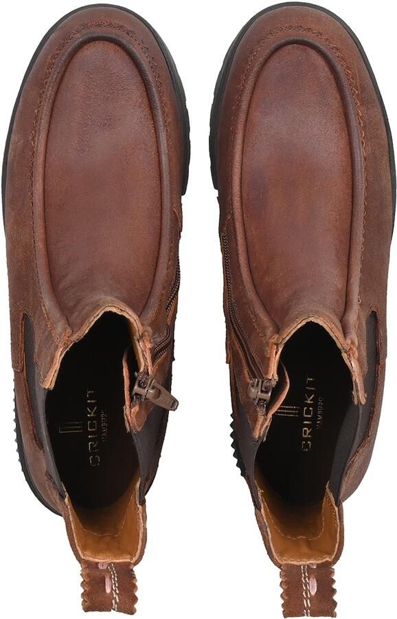 Crickit Chelsea boots 'Uldina' donkerbruin - Foto 6