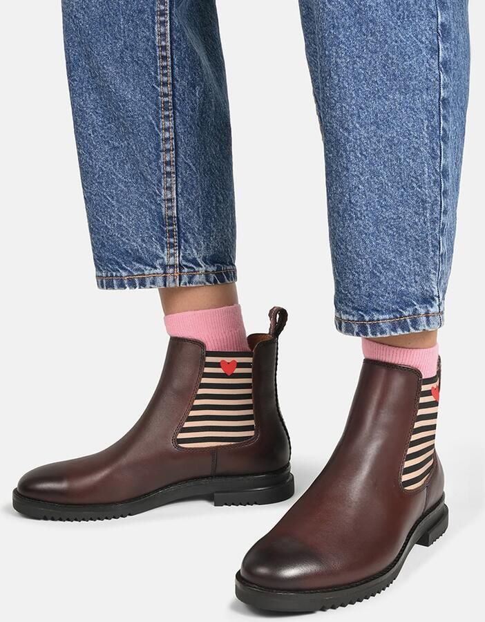 Crickit Chelsea boots 'Unna' crème bruin - Foto 2