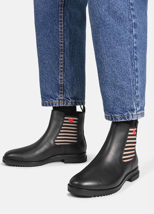 Crickit Chelsea boots 'UNNA' zwart - Foto 3