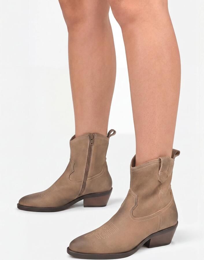 Crickit Enkellaarsje ' UBIS ' beige - Foto 3