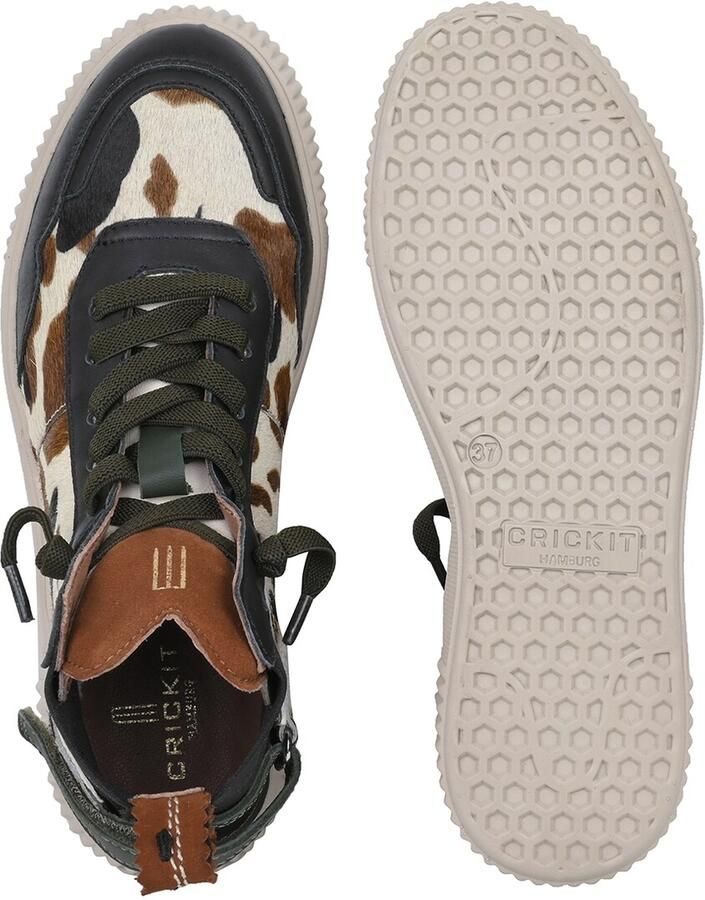 Crickit Sneakers hoog ' REBEKA ' bruin zwart wit - Foto 2