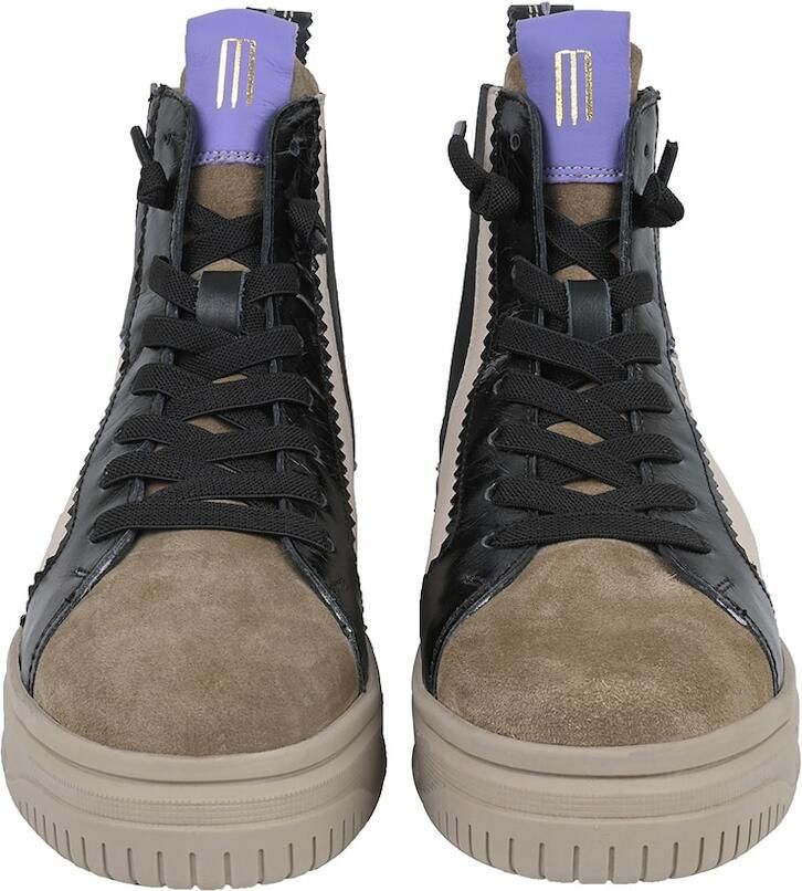 Crickit Sneakers hoog ' SOLE ' beige taupe zwart - Foto 3