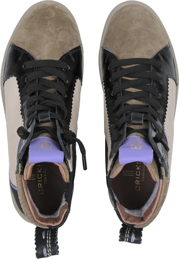Crickit Sneakers hoog ' SOLE ' beige taupe zwart - Foto 5