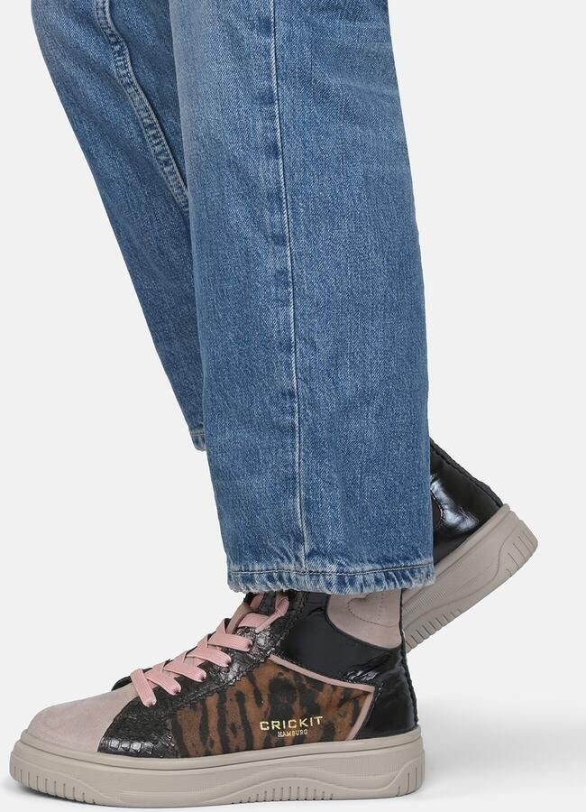 Crickit Sneakers hoog 'Sole' bruin oudroze zwart - Foto 4