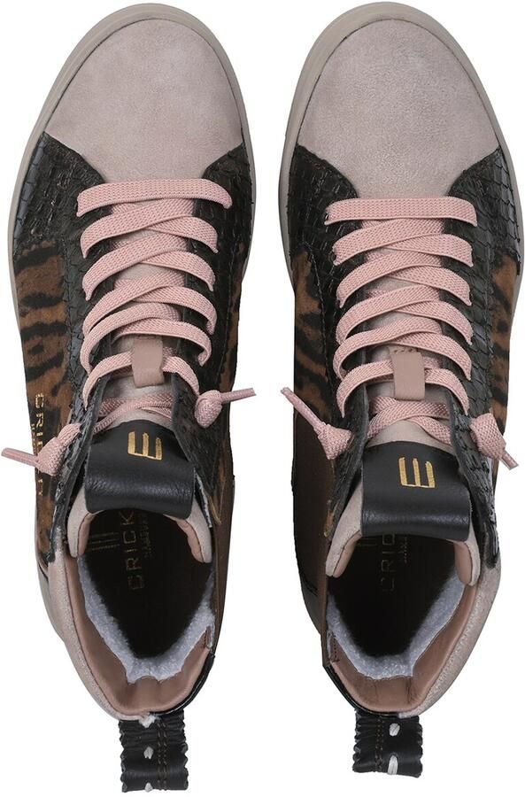 Crickit Sneakers hoog 'Sole' bruin oudroze zwart - Foto 6