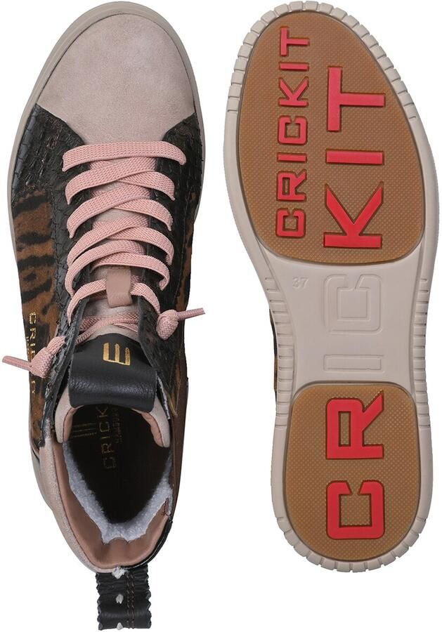 Crickit Sneakers hoog 'Sole' bruin oudroze zwart - Foto 5