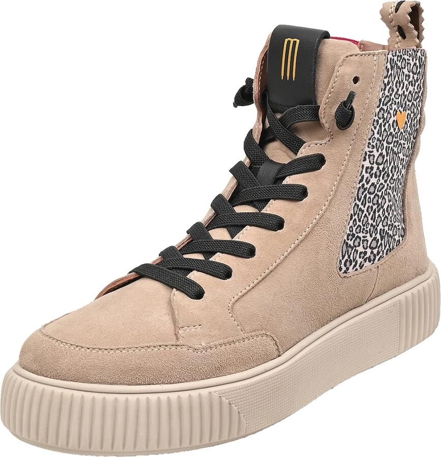 Crickit Sneakers hoog 'Sonia' beige lichtgrijs zwart - Foto 2