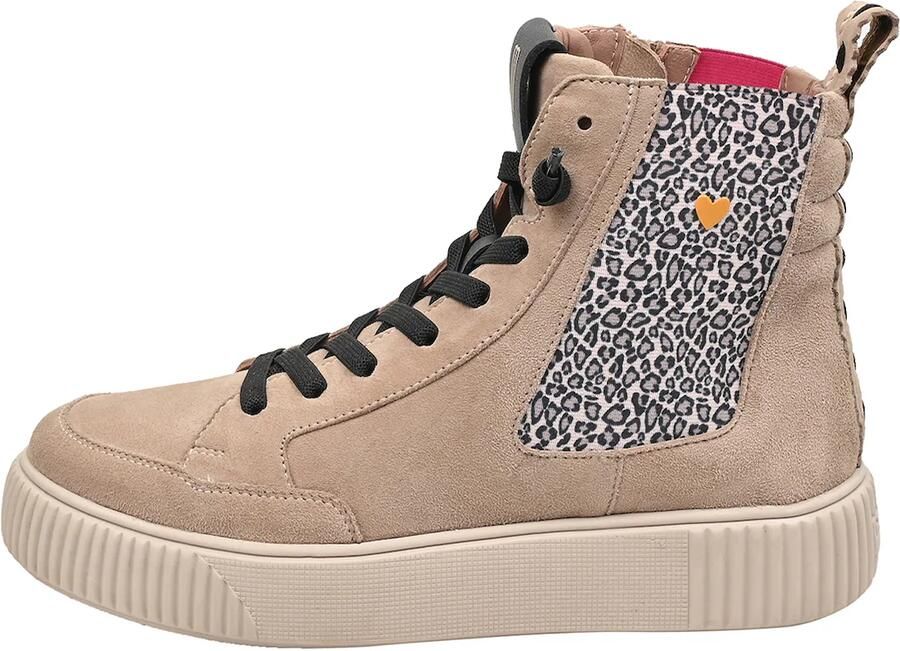 Crickit Sneakers hoog 'Sonia' beige lichtgrijs zwart - Foto 5