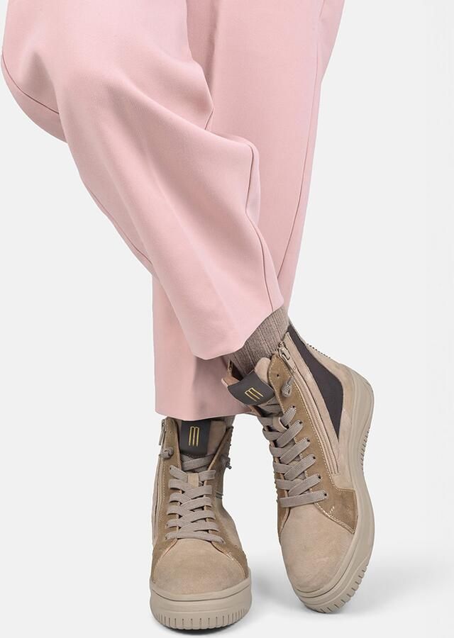 Crickit Sneakers hoog 'UBALDA' beige lichtbeige donkerbeige zwart - Foto 2