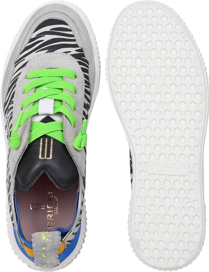 Crickit Sneakers laag 'Oakli' blauw lichtgrijs oranje zwart - Foto 2