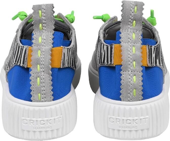 Crickit Sneakers laag 'Oakli' blauw lichtgrijs oranje zwart - Foto 6
