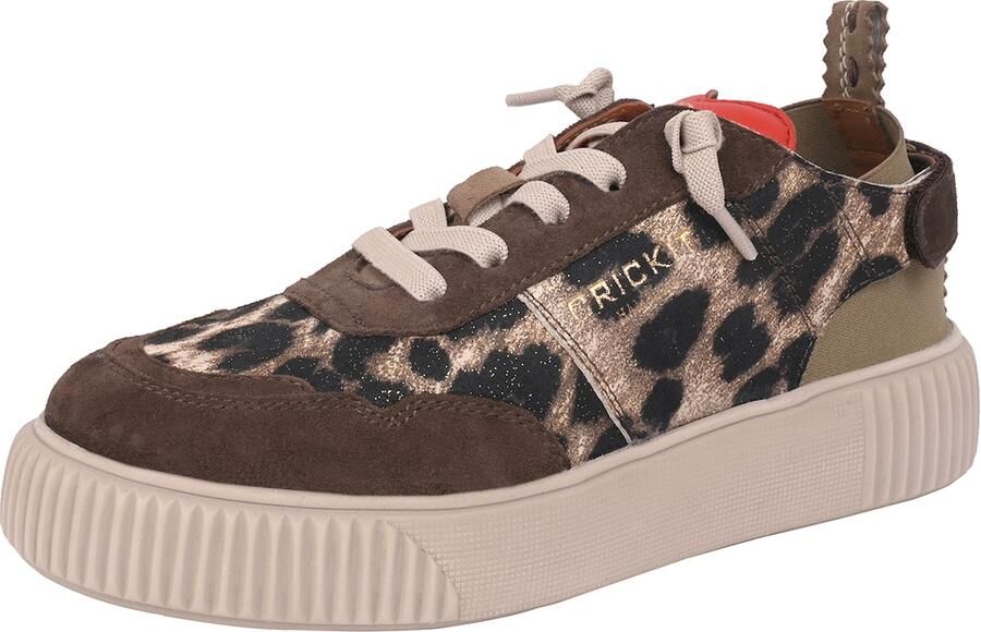 Crickit Sneakers laag 'PARIA' beige bruin kreeft zwart