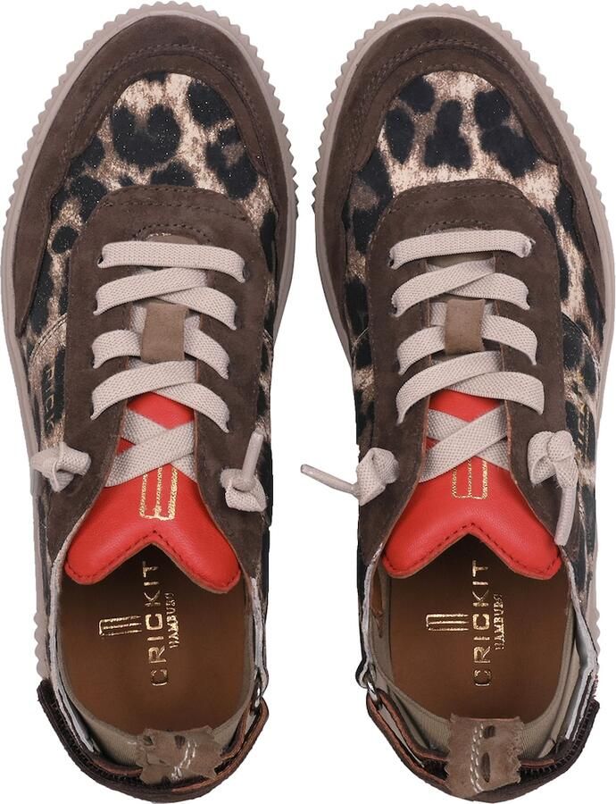 Crickit Sneakers laag 'PARIA' beige bruin kreeft zwart - Foto 3