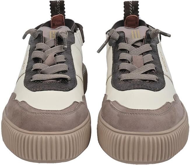 Crickit Sneakers laag 'Paria' lichtbeige brokaat donkerbruin donkergrijs - Foto 5