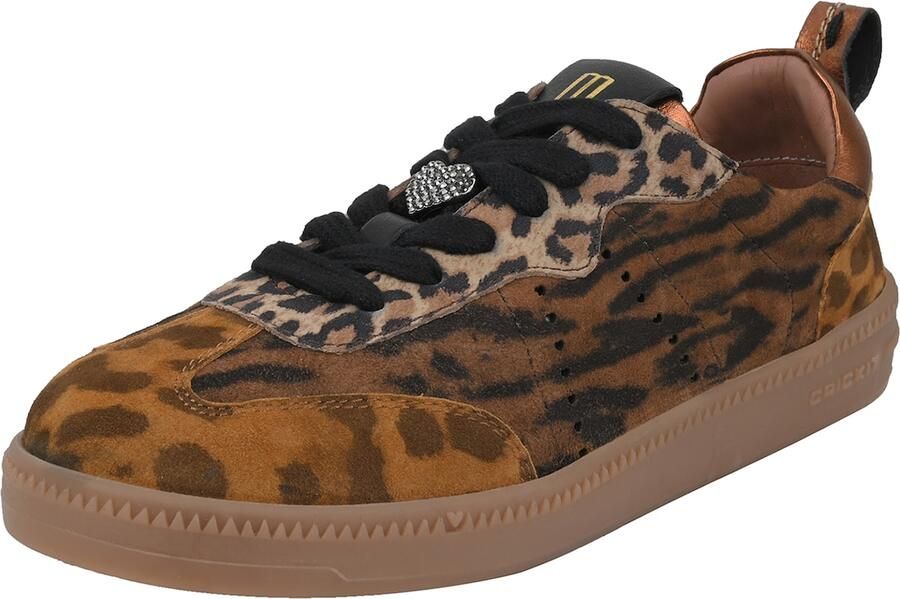 Crickit Sneakers laag 'RUNA' beige cognac zwart