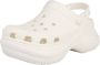 Crocs W Classic Bae Clog 206302-100 Vrouwen Wit slippers - Thumbnail 3