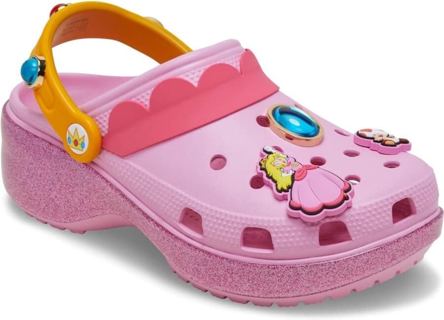 Crocs Classic Platform Clog Super Mario Bros. Princess Peach (Women's) - Foto 2
