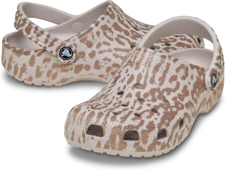 Crocs Classic Pop Animal Klompen Beige - Foto 5