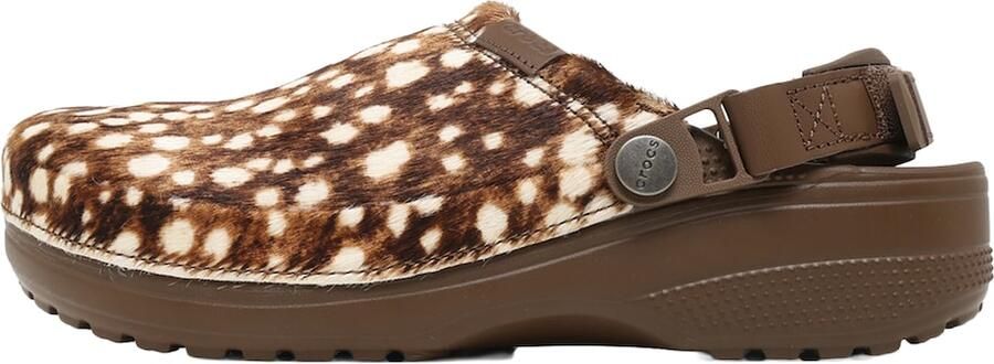 Crocs Clogs 'Classic' bruin ombergrijs wit