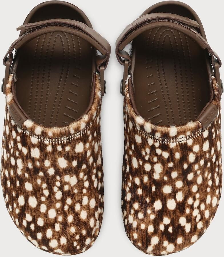 Crocs Clogs 'Classic' bruin ombergrijs wit - Foto 2