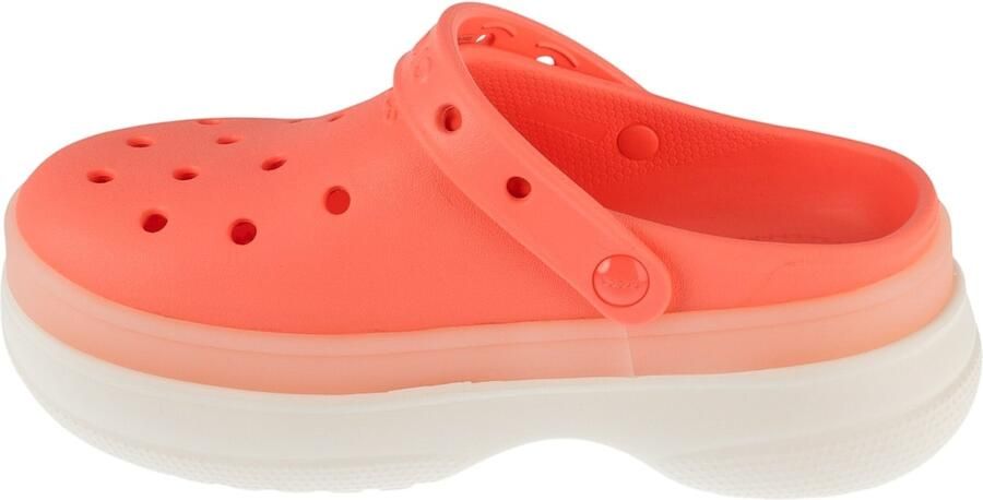 Crocs Classic Frosted Stacked Clog Vrouwen Roze Slippers - Foto 2