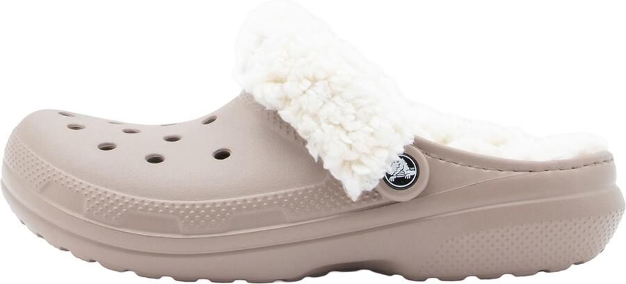 Crocs Classic Fleece Lined Clog Dames Clogs beige - Foto 3