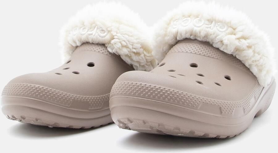 Crocs Classic Fleece Lined Clog Dames Clogs beige - Foto 7