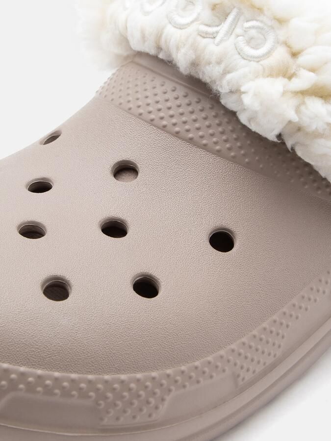 Crocs Classic Fleece Lined Clog Dames Clogs beige - Foto 5