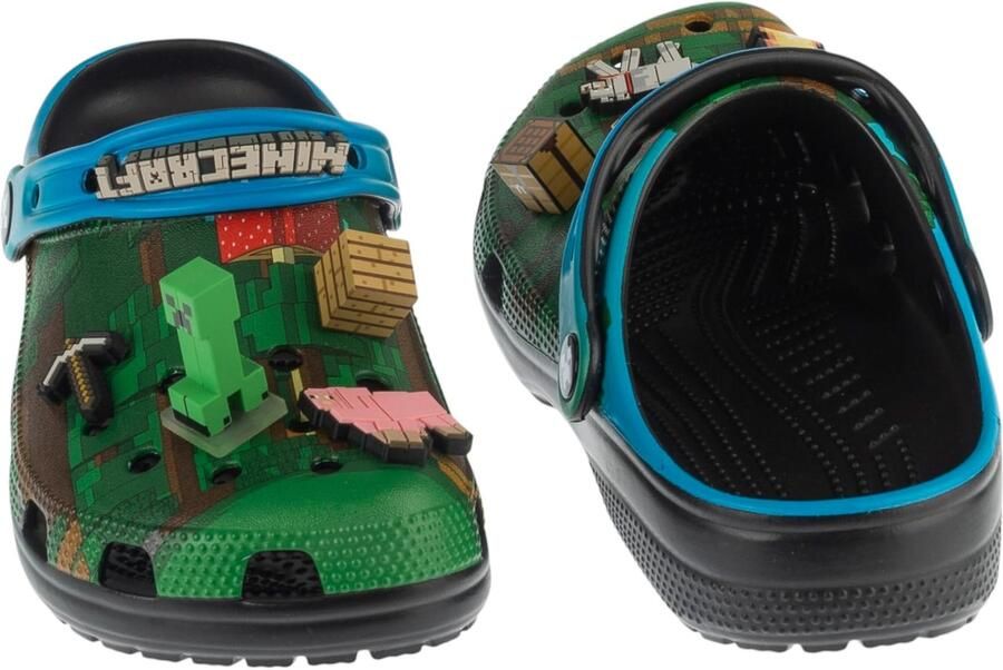 Crocs Clogs 'Minecraft' ombergrijs lichtgrijs spar zwart - Foto 5