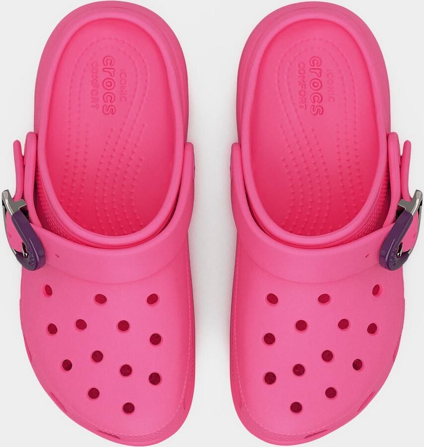 Crocs Classic Platform Dipped Buckle Clog Vrouwen Roze Slippers - Foto 3