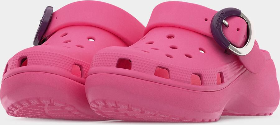 Crocs Classic Platform Dipped Buckle Clog Vrouwen Roze Slippers - Foto 6