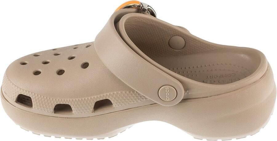 Crocs Classic Platform Dipped Buckle Clog Vrouwen Beige Slippers - Foto 2