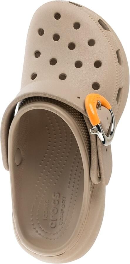 Crocs Classic Platform Dipped Buckle Clog Vrouwen Beige Slippers - Foto 4