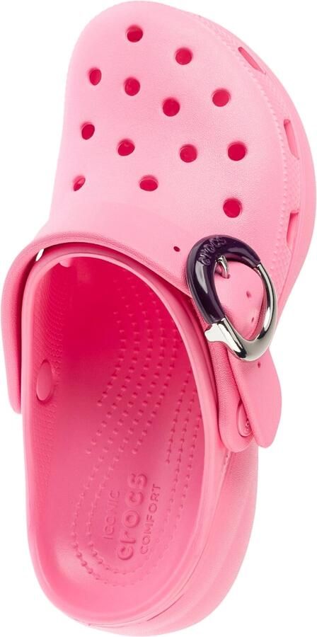 Crocs Classic Platform Dipped Buckle Clog Vrouwen Roze Slippers - Foto 9
