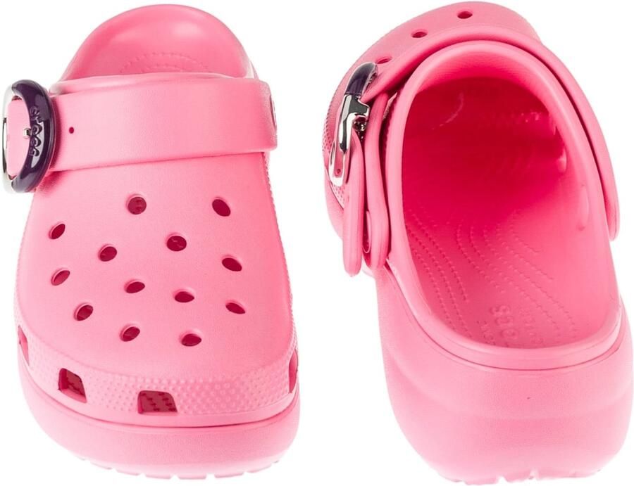 Crocs Classic Platform Dipped Buckle Clog Vrouwen Roze Slippers - Foto 6