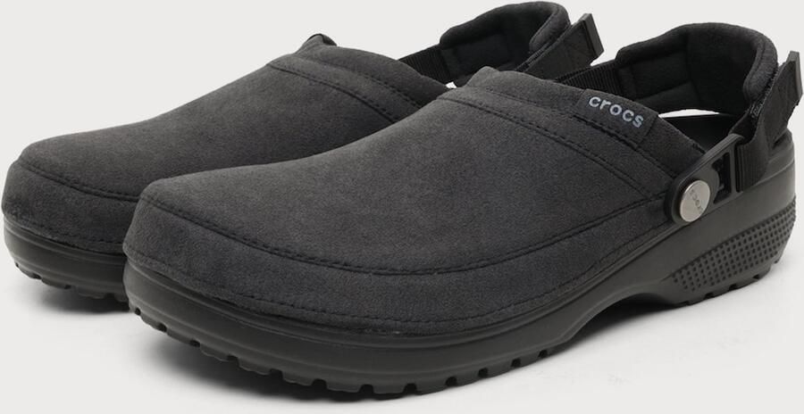 Crocs Classic Crafted Vegan Suede Clog Sandalen maat M10 W12 zwart - Foto 2