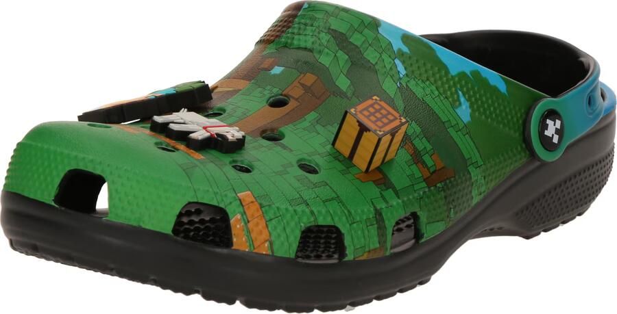 Crocs Clogs 'Minecraft' ombergrijs lichtgrijs spar zwart - Foto 3