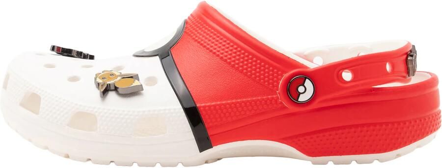 Crocs Clogs 'Pokemon Poke Ball Cls' rood zwart offwhite