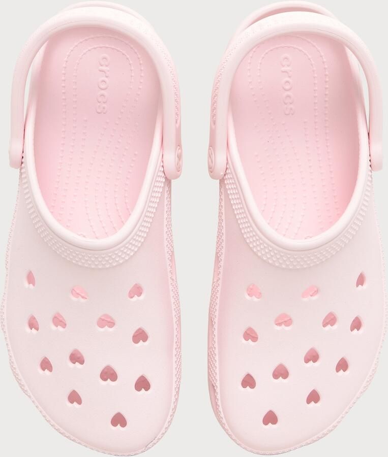 Crocs Classic Hearts Cut Out Klompen Wit - Foto 3