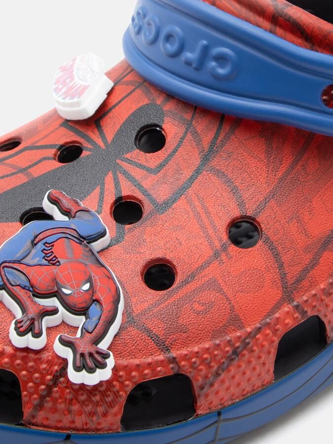 Crocs Clogs 'SpidermanWeb' nachtblauw saffier vuurrood wit - Foto 5